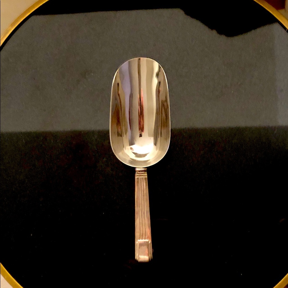Crafted by TIFFANY & CO., STERLING SILVER and STAINLESS STEEL ICE SCOOP.